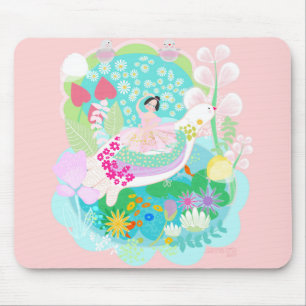 Tapis de souris illustration artistique Ballerine