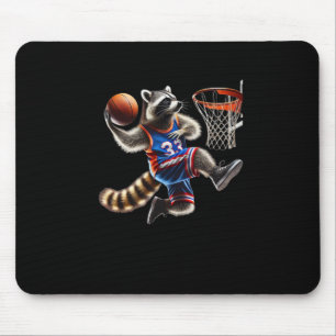 Tapis De Souris Illustration artistique de dunk de basket-ball de
