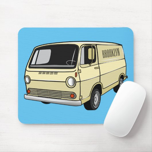 Tapis De Souris Illustration classique de van (Avec souris)