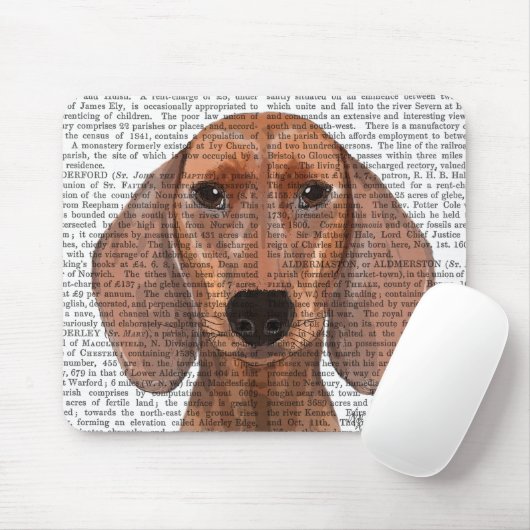 Tapis De Souris Illustration Dachshund Plain (Avec souris)
