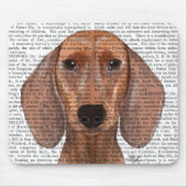 Tapis De Souris Illustration Dachshund Plain (Devant)