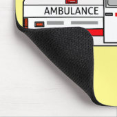 Tapis De Souris Illustration d'ambulance (Coin)