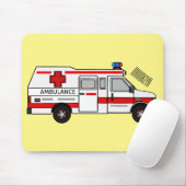 Tapis De Souris Illustration d'ambulance (Avec souris)