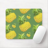 Tapis De Souris Illustration d'ananas (Avec souris)
