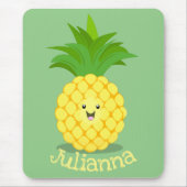 Tapis De Souris Illustration d'ananas mignon (Devant)