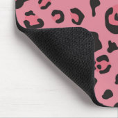 Tapis De Souris Illustration d'animal de rose de léopard (Coin)