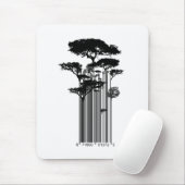 Tapis De Souris Illustration d'arbres de code barres de style de (Avec souris)