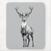 Tapis De Souris Illustration d'art vectoriel avec noir et blanc (Devant)