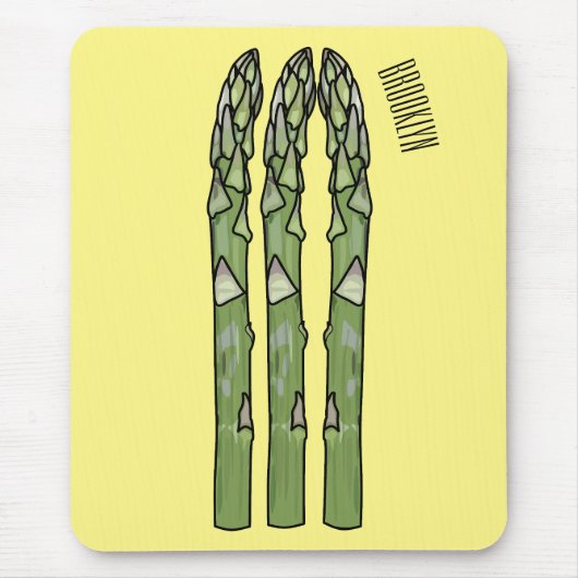 Tapis De Souris Illustration d'Asparagus (Devant)