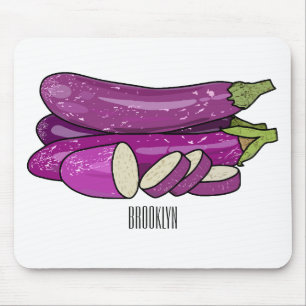 Tapis De Souris Illustration d'aubergine