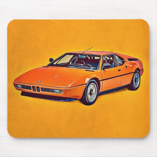 Tapis De Souris Illustration de BMW M1 (Devant)