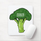 Tapis De Souris Illustration de Broccoli (Avec souris)
