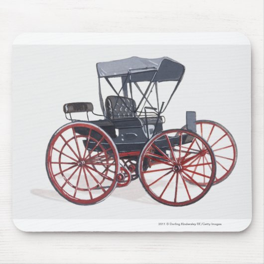 Tapis De Souris Illustration de chariot horseless (Devant)