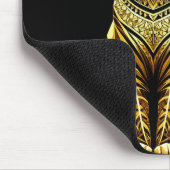 Tapis De Souris Illustration de chat doré orné (Coin)