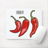 Tapis De Souris Illustration de chili (Avec souris)