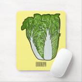 Tapis De Souris Illustration de chou chinois (Avec souris)
