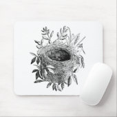 Tapis De Souris illustration de cru de nid d'oiseau (Avec souris)