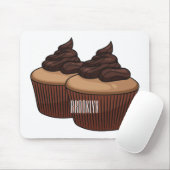 Tapis De Souris Illustration de Cupcake (Avec souris)
