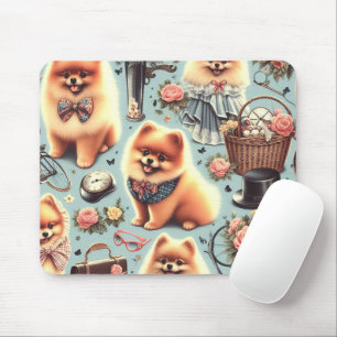 Tapis De Souris Illustration de Cute Pomeranian