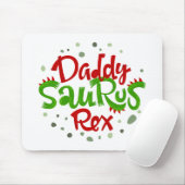 Tapis De Souris Illustration de Daddy Saurus Rex (Avec souris)