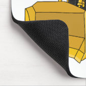 Tapis De Souris Illustration de dessin animé Bulldozer (Coin)