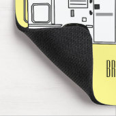 Tapis De Souris Illustration de dessin animé Campervan (Coin)