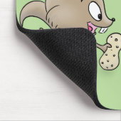 Tapis De Souris Illustration de dessin animé de petits écureuils d (Coin)