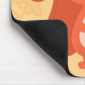 Tapis De Souris Illustration de dessin animé d'un écureuil roux mi (Coin)