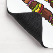 Tapis De Souris Illustration de dessin animé Kebab ou kabob (Coin)