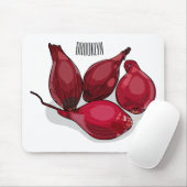 Tapis De Souris Illustration de dessin animé Shallot (Avec souris)