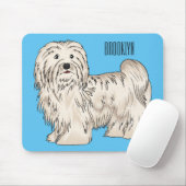 Tapis De Souris Illustration de dessin de chien de Havan (Avec souris)