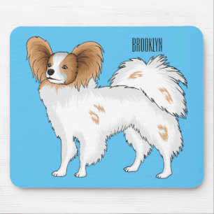 Tapis De Souris Illustration de dessin pour chien de Papillon