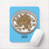 Tapis De Souris Illustration de dessin sur les céréales (Avec souris)