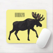 Tapis De Souris Illustration de dessin sur l'orignal (Avec souris)