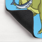 Tapis De Souris Illustration de dinosaure T rex drôle (Coin)