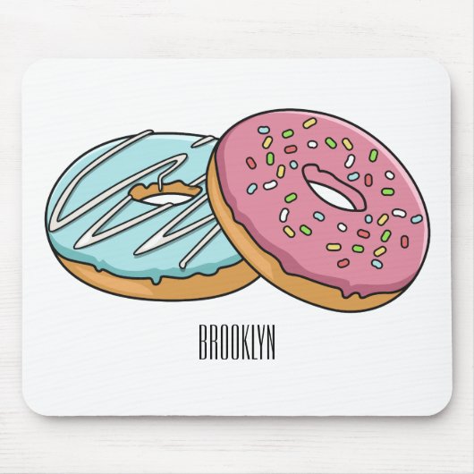 Tapis De Souris Illustration de Donut (Devant)