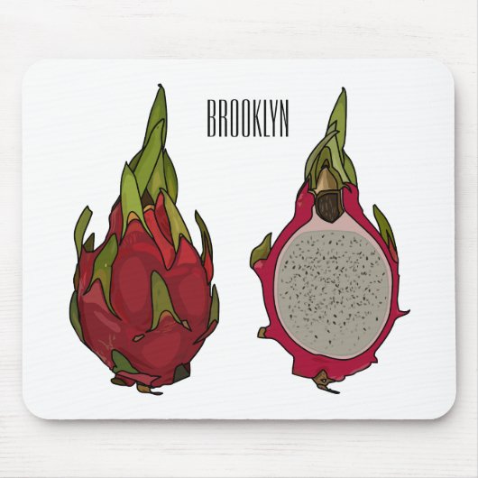 Tapis De Souris Illustration de dragon fruit (Devant)