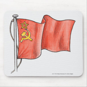 Tapis De Souris Illustration de drapeau soviétique