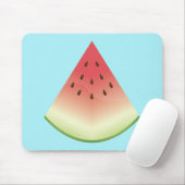 Tapis De Souris Illustration De Fruit De Pastèque Sur Bleu (Avec souris)