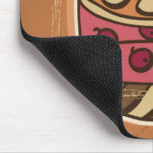 Tapis De Souris Illustration de gâteau dans le rétro style (Coin)