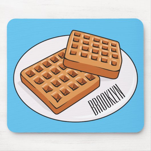Tapis De Souris Illustration de gaufre (Devant)
