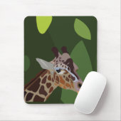 Tapis De Souris Illustration de girafe animal (Avec souris)