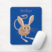 Tapis De Souris Illustration de jerboa aux longues oreilles (Avec souris)
