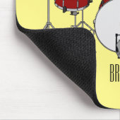 Tapis De Souris Illustration de kit de batterie (Coin)