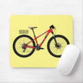 Tapis De Souris Illustration de la bande dessinée de vélo (Avec souris)