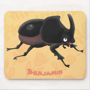 Tapis De Souris Illustration de la caricature du dendroctone du rh