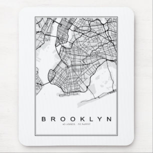 Tapis De Souris Illustration de la carte Brooklyn