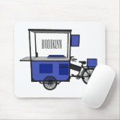 Tapis De Souris Illustration de la charrette alimentaire (Avec souris)