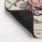 Tapis De Souris Illustration de la fleur d'insectes botaniques du  (Coin)