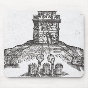 Tapis De Souris Illustration de la guerre de siège